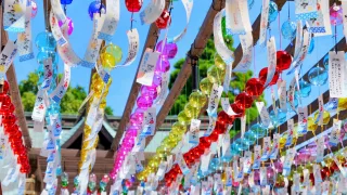 【BGV】琴崎八幡宮 納涼風鈴まつり2025年のショート動画を制作しました《山口県宇部市》